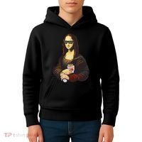 Mona Lisa Kebab Kids Hoodie thumb 4