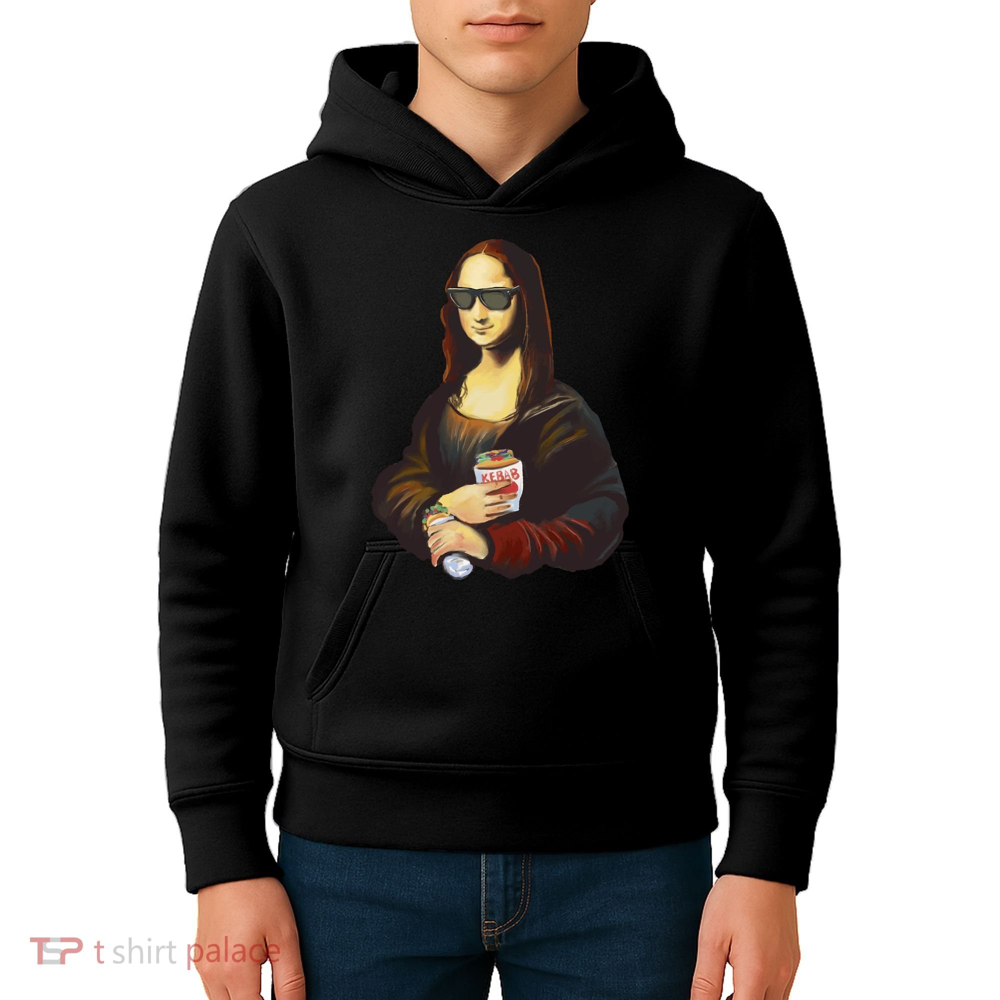 Mona Lisa Kebab Kids Hoodie