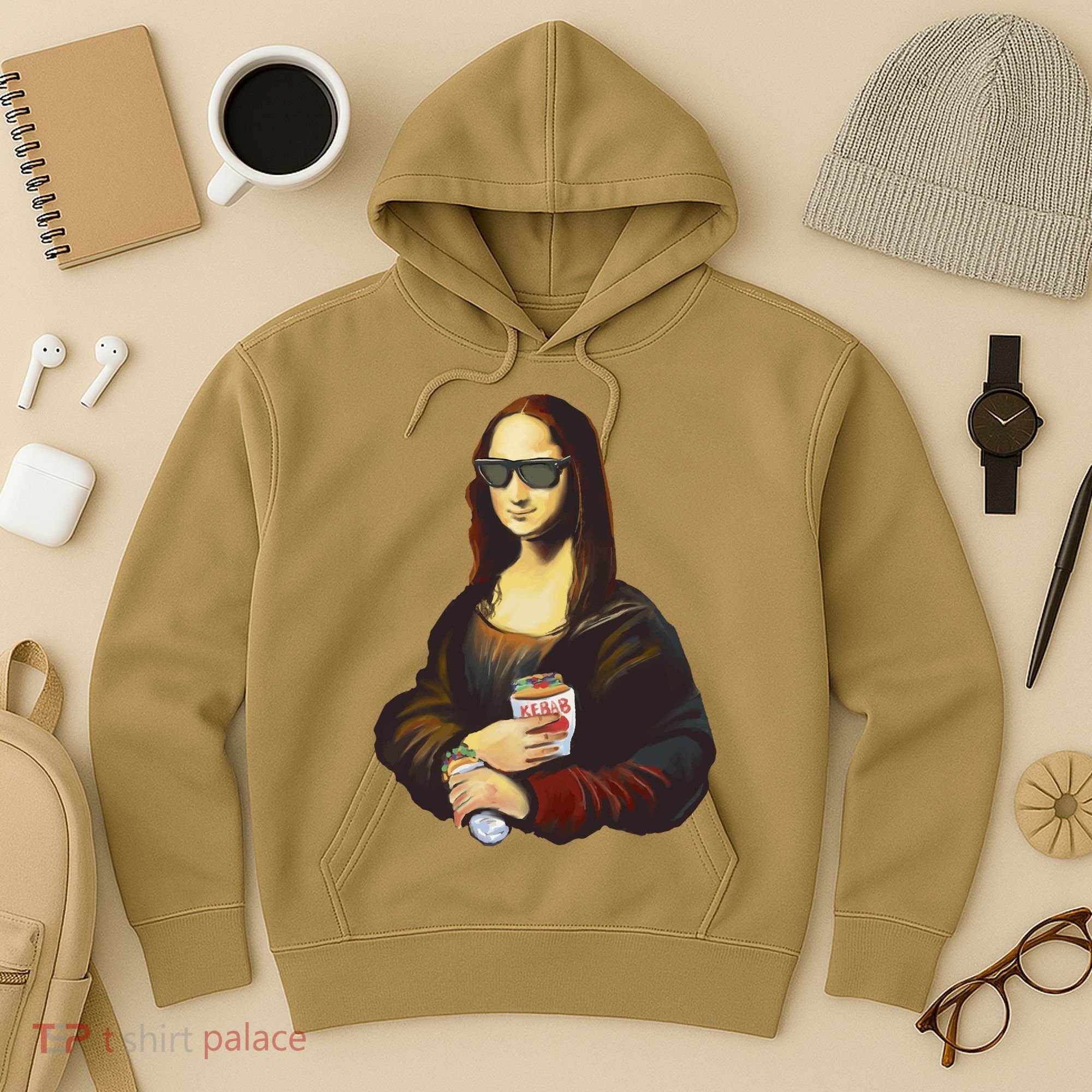 Mona Lisa Kebab Hoodie