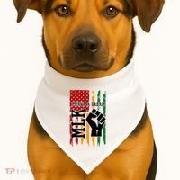 Martin Luther King I Have A Dream African American USA-Made Doggie Bandana thumb 1
