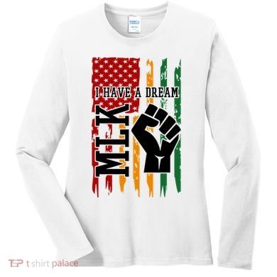 Martin Luther King I Have A Dream African American Women's Long Sleeve Shirt