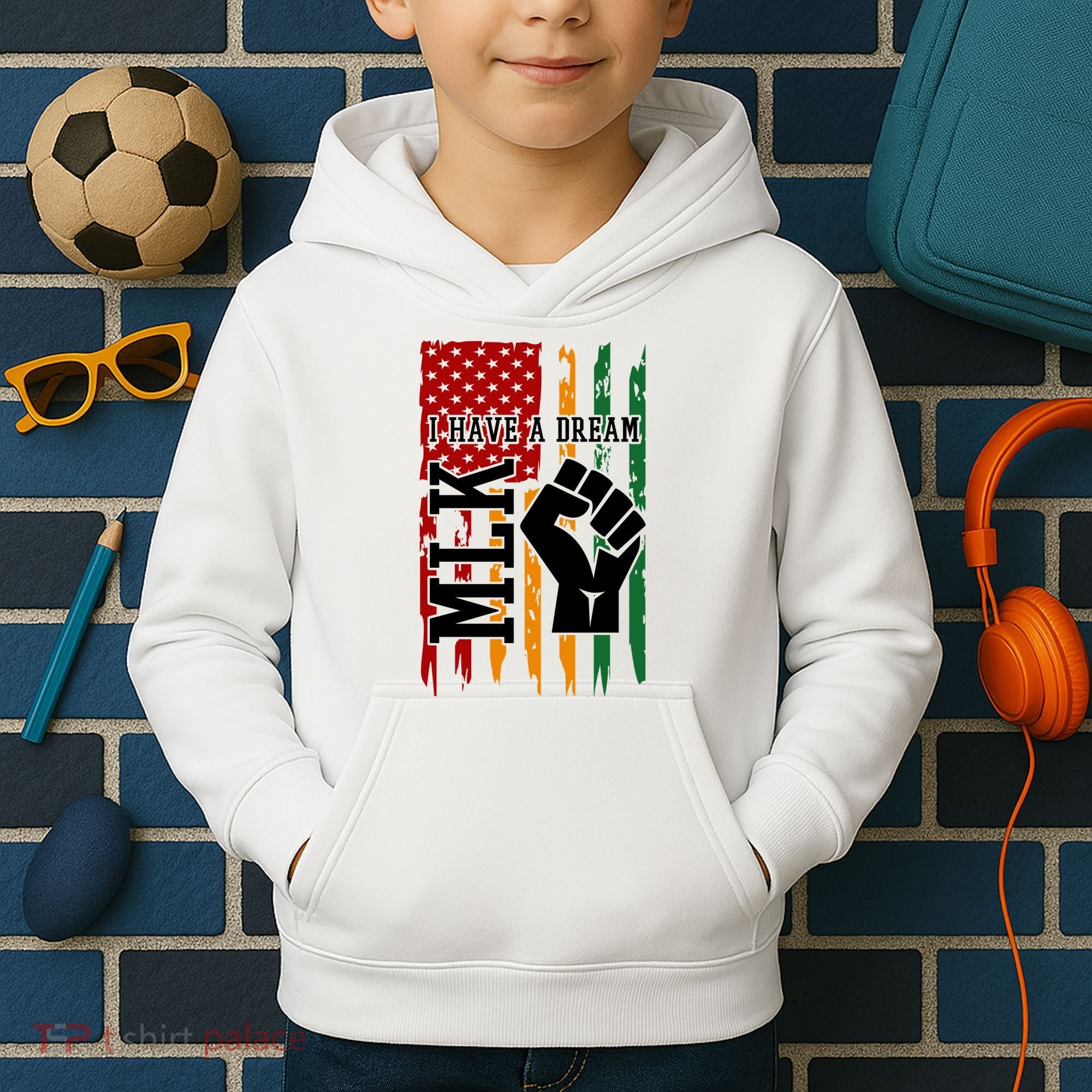Martin Luther King I Have A Dream African American Kids Hoodie