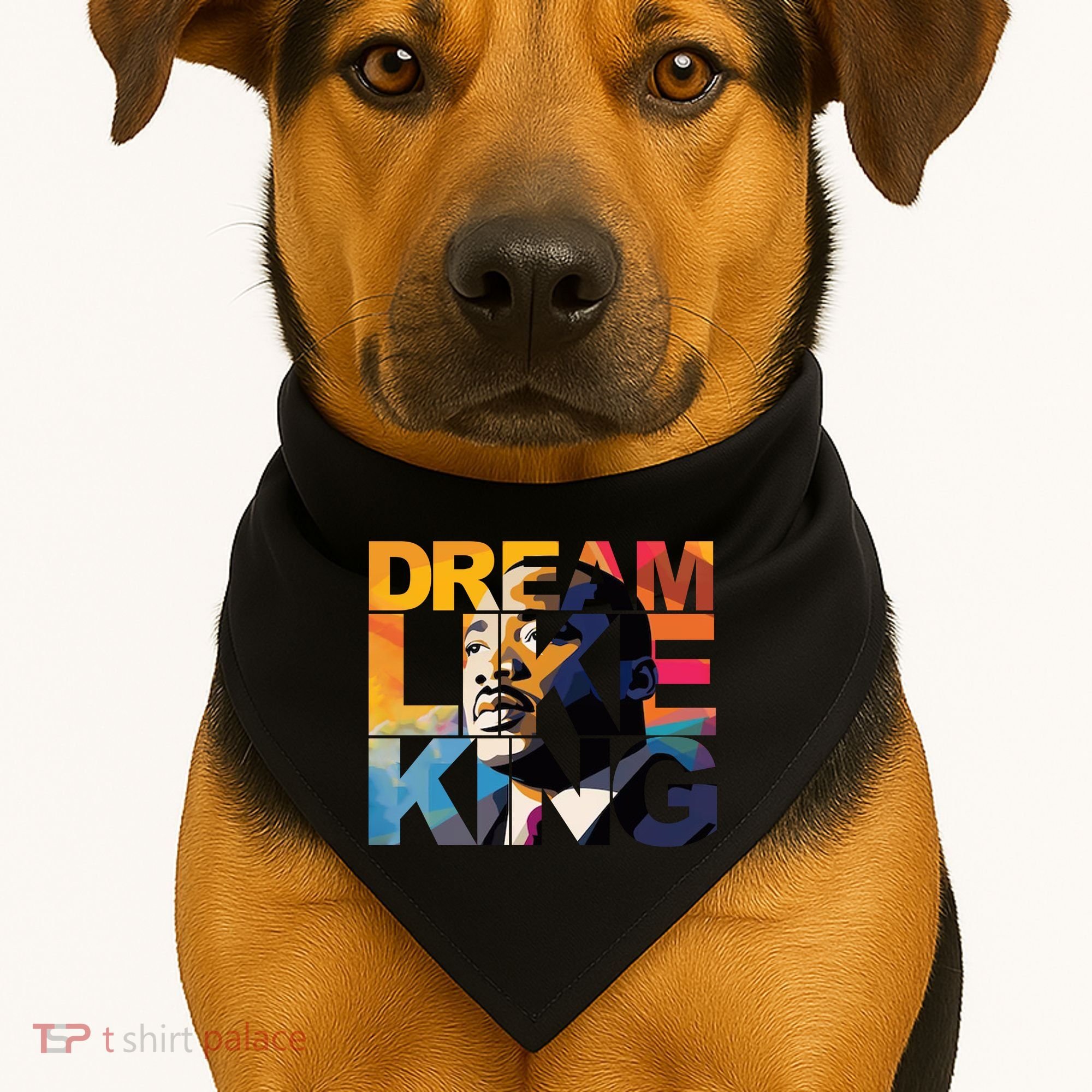 Martin Luther King Day Black History Month I Have A Dream USA-Made Doggie Bandana