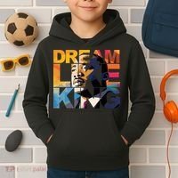 Martin Luther King Day Black History Month I Have A Dream Kids Hoodie thumb 2