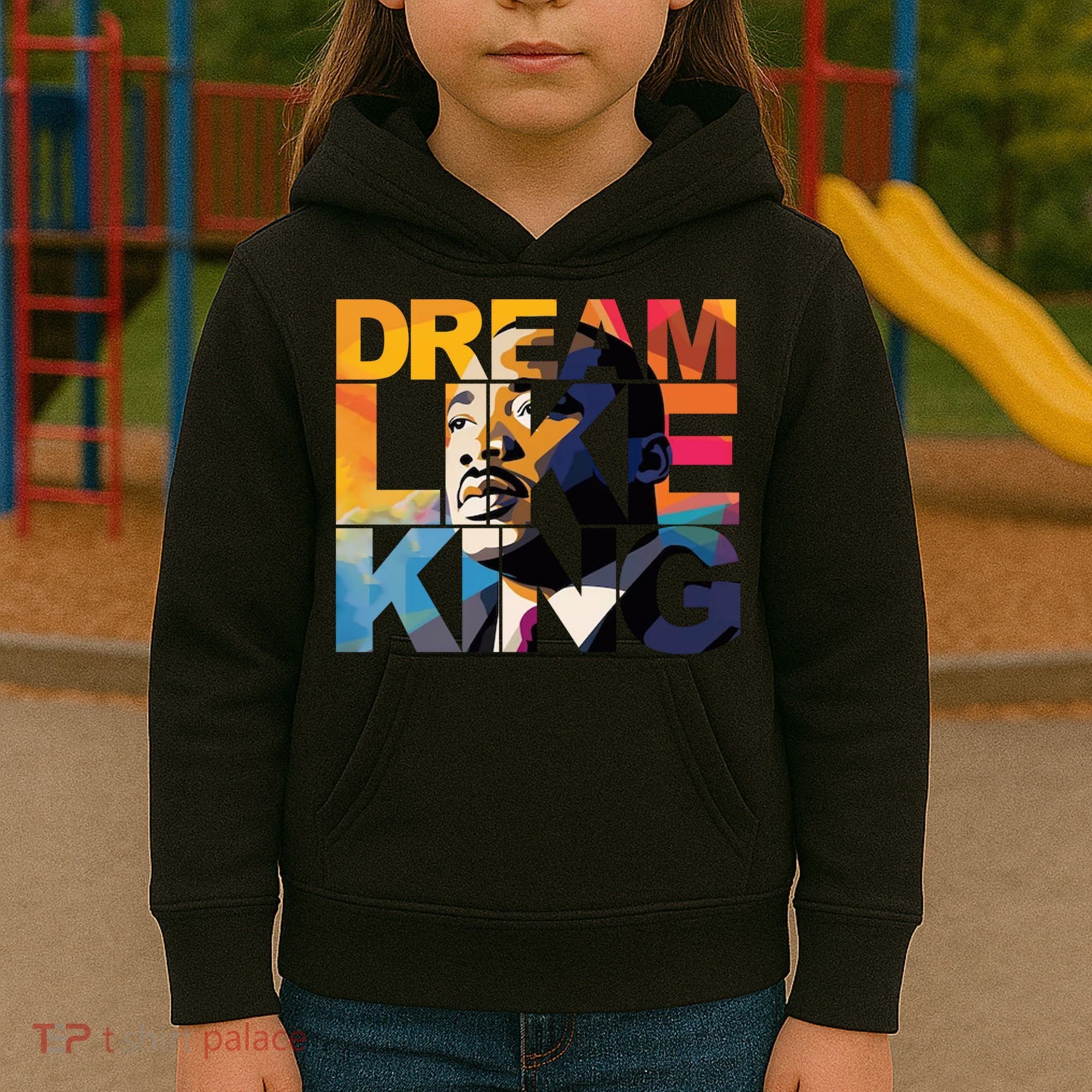 Martin Luther King Day Black History Month I Have A Dream Kids Hoodie