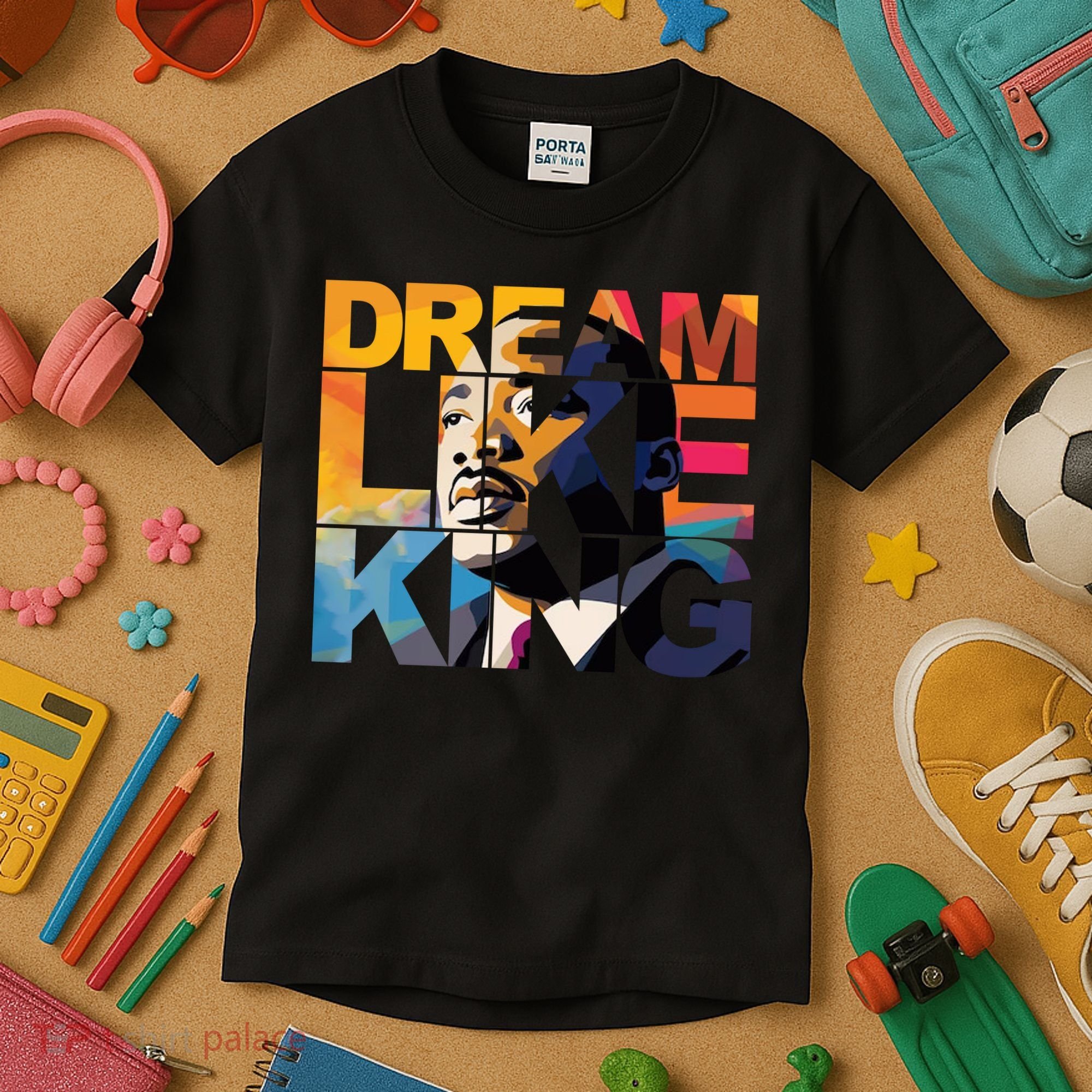 Martin Luther King Day Black History Month I Have A Dream Kids T-Shirt