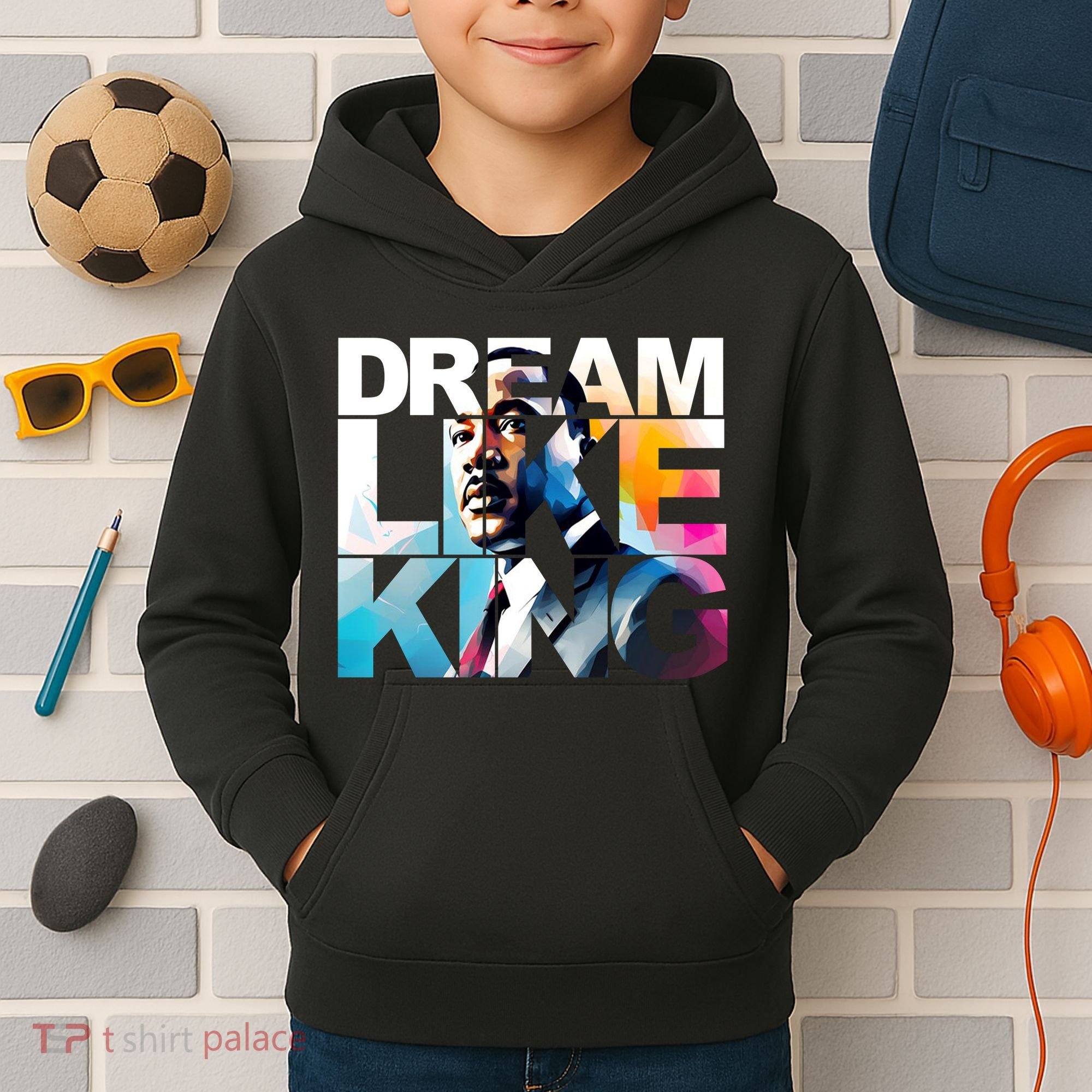 Martin Luther King Day Mlk I Have A Dream Kids Hoodie
