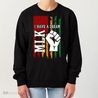 Martin Luther King Jr. Day Mlk American Flag Women's Sweatshirt thumb 0