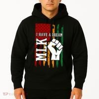 Martin Luther King Jr. Day Mlk American Flag Hoodie thumb 2