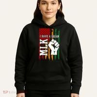 Martin Luther King Jr. Day Mlk American Flag Hoodie thumb 5