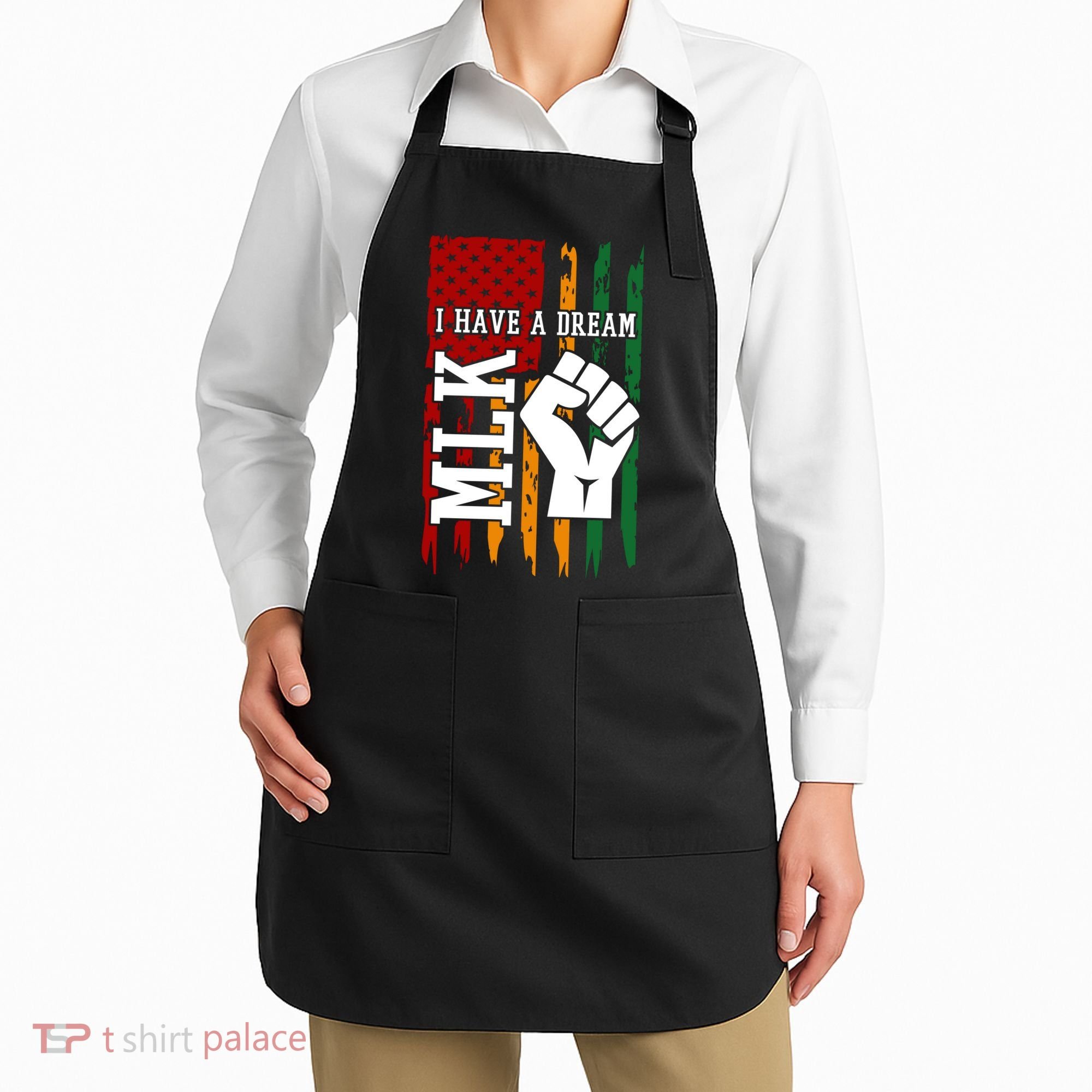 Martin Luther King Jr. Day Mlk American Flag Apron