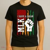 Martin Luther King Jr. Day Mlk American Flag T-Shirt thumb 3
