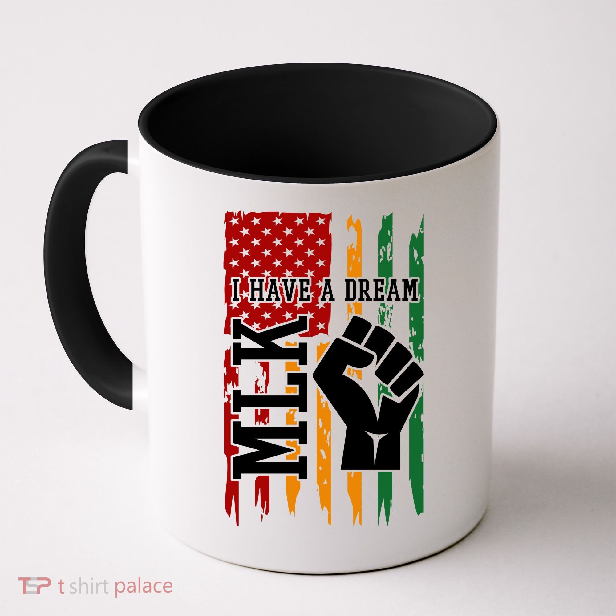 Martin Luther King Jr. Day Mlk American Flag Coffee Mug