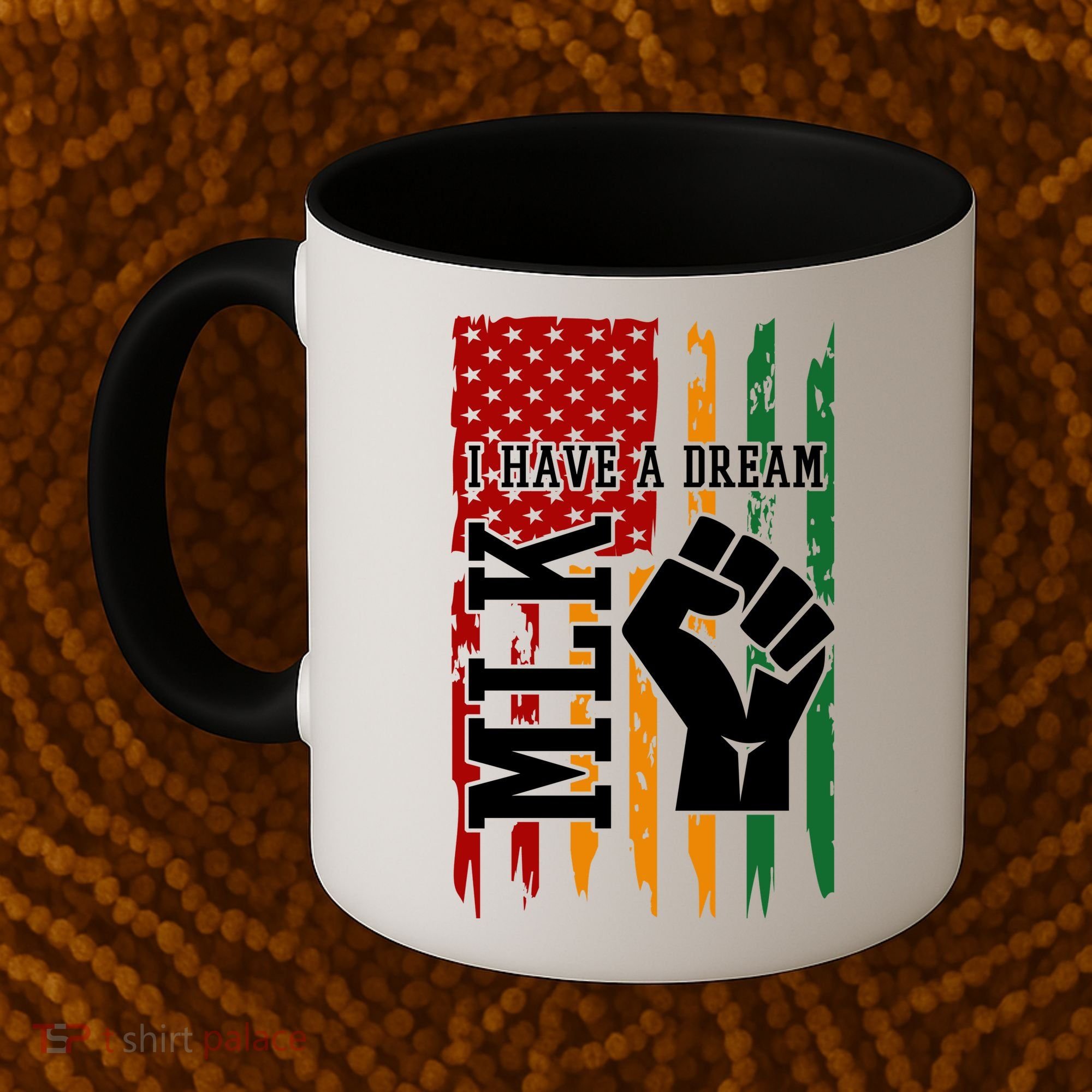 Martin Luther King Jr. Day Mlk American Flag Coffee Mug