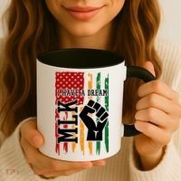 Martin Luther King Jr. Day Mlk American Flag Coffee Mug thumb 3