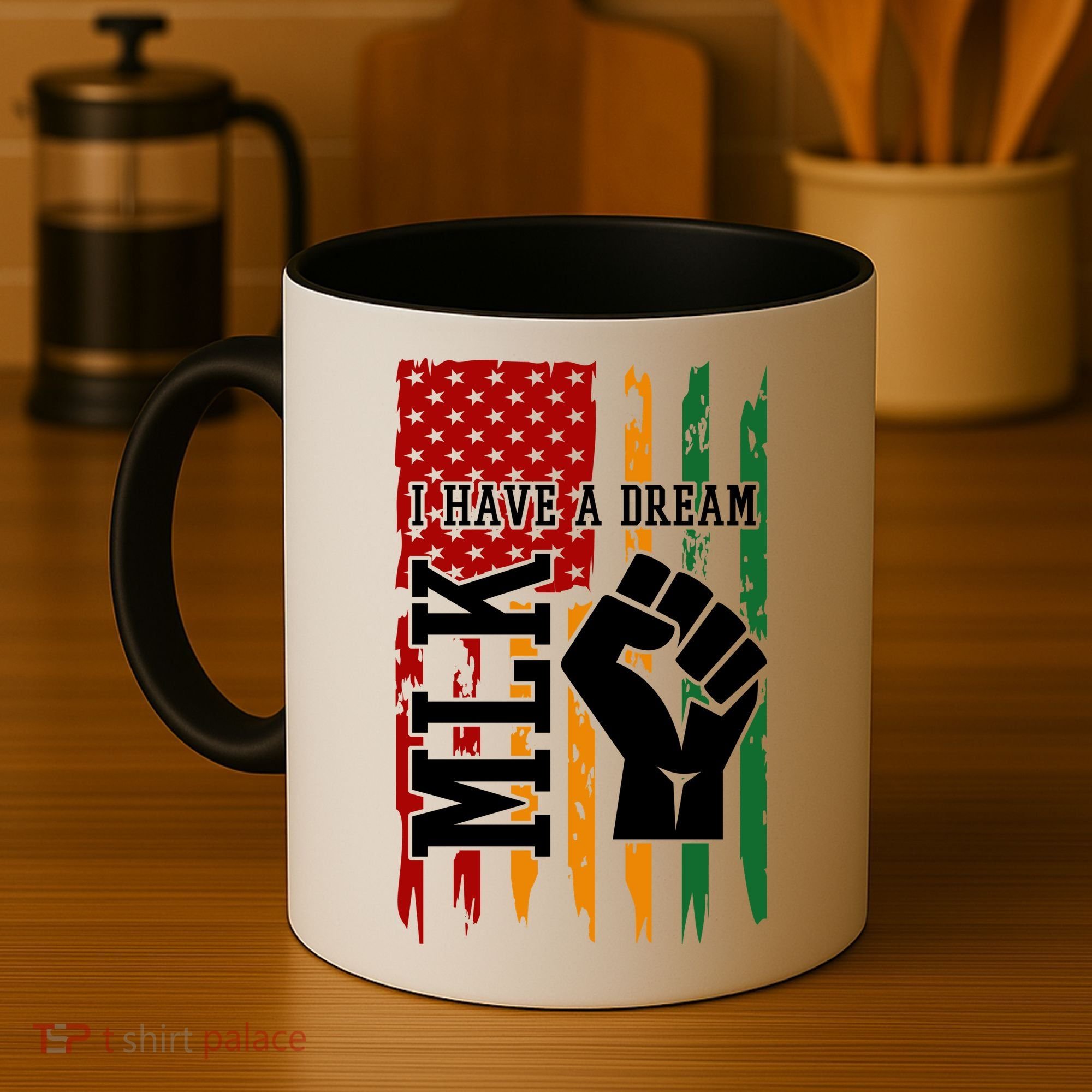 Martin Luther King Jr. Day Mlk American Flag Coffee Mug