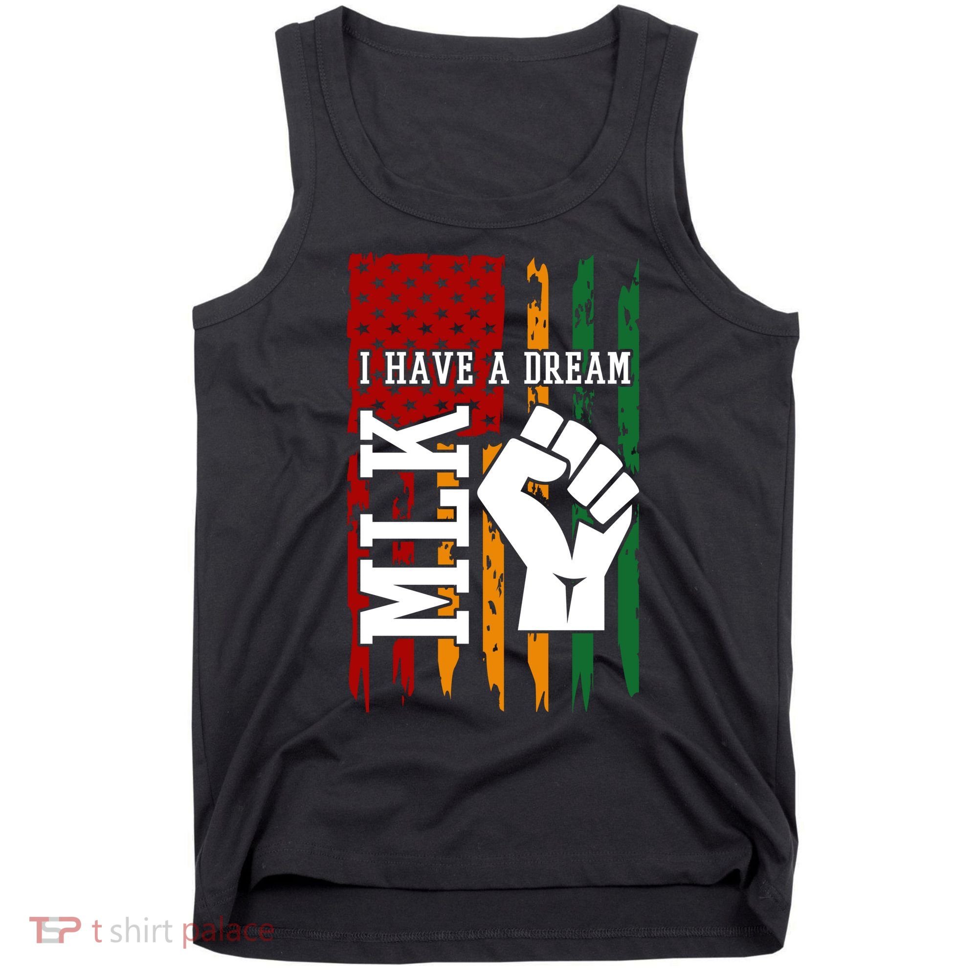 Martin Luther King Jr. Day Mlk American Flag Tank Top