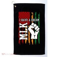 Martin Luther King Jr. Day Mlk American Flag Golf Towel thumb 0