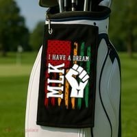 Martin Luther King Jr. Day Mlk American Flag Golf Towel thumb 2