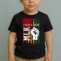 Martin Luther King Jr. Day Mlk American Flag Toddler T-Shirt thumb 2