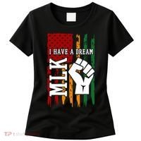 Martin Luther King Jr. Day Mlk American Flag Women's T-Shirt thumb 0