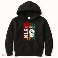 Martin Luther King Jr. Day Mlk American Flag Kids Hoodie thumb 0