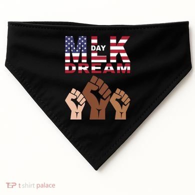 Martin Luther King Jr. Day Dream Mlk Black History USA-Made Doggie Bandana