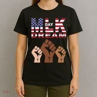 Martin Luther King Jr. Day Dream Mlk Black History T-Shirt thumb 4