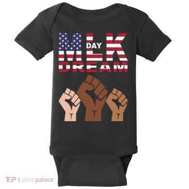 Martin Luther King Jr. Day Dream Mlk Black History Baby Bodysuit