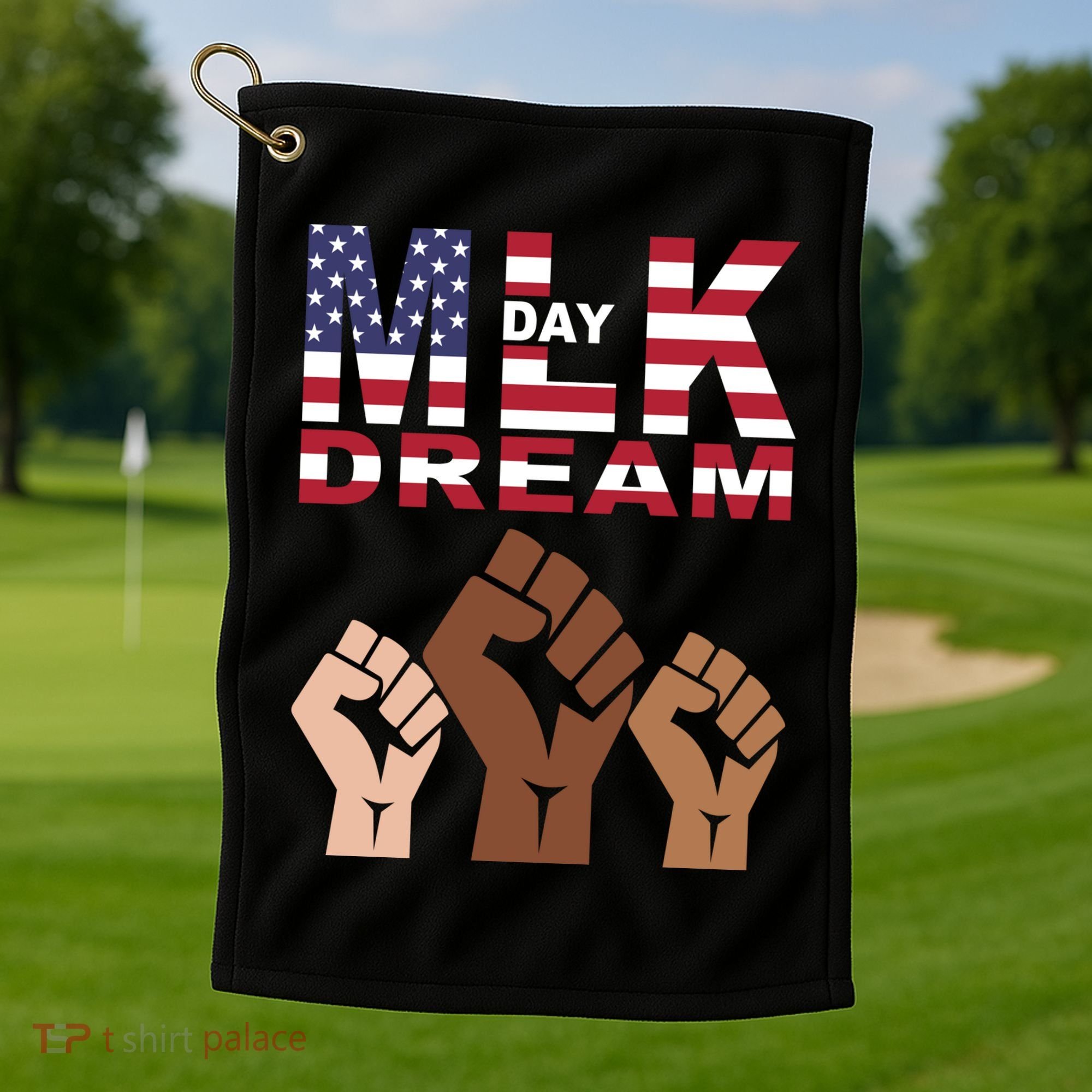 Martin Luther King Jr. Day Dream Mlk Black History Golf Towel
