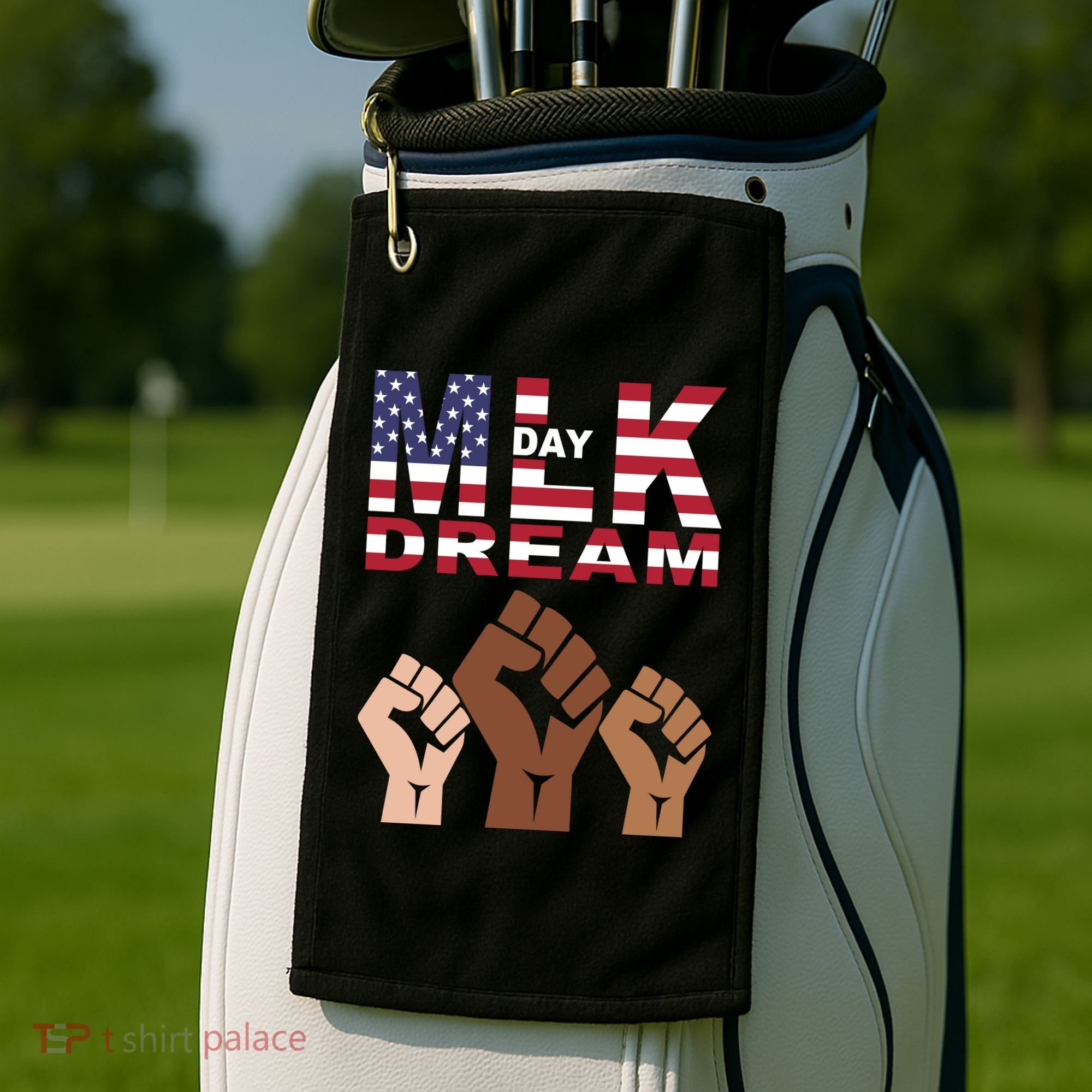 Martin Luther King Jr. Day Dream Mlk Black History Golf Towel