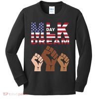 Martin Luther King Jr. Day Dream Mlk Black History Kids Long Sleeve Shirt thumb 0