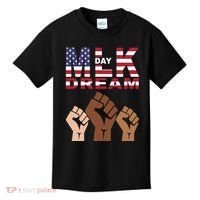 Martin Luther King Jr. Day Dream Mlk Black History Kids T-Shirt thumb 0