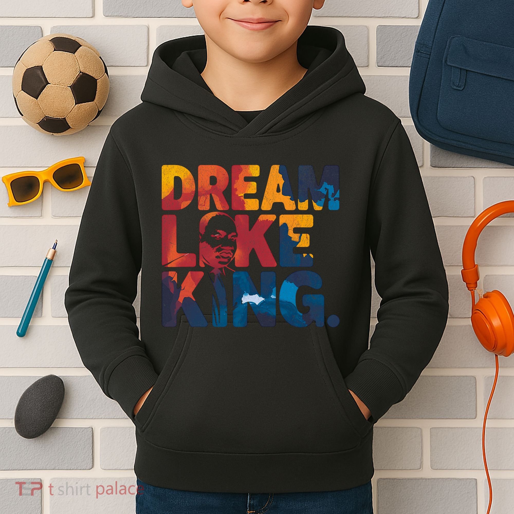 Martin Luther King Jr Black History Month Mlk I Have A Dream Kids Hoodie