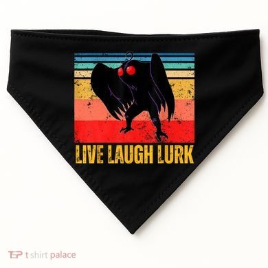 Mothman Live Laugh Lurk USA-Made Doggie Bandana