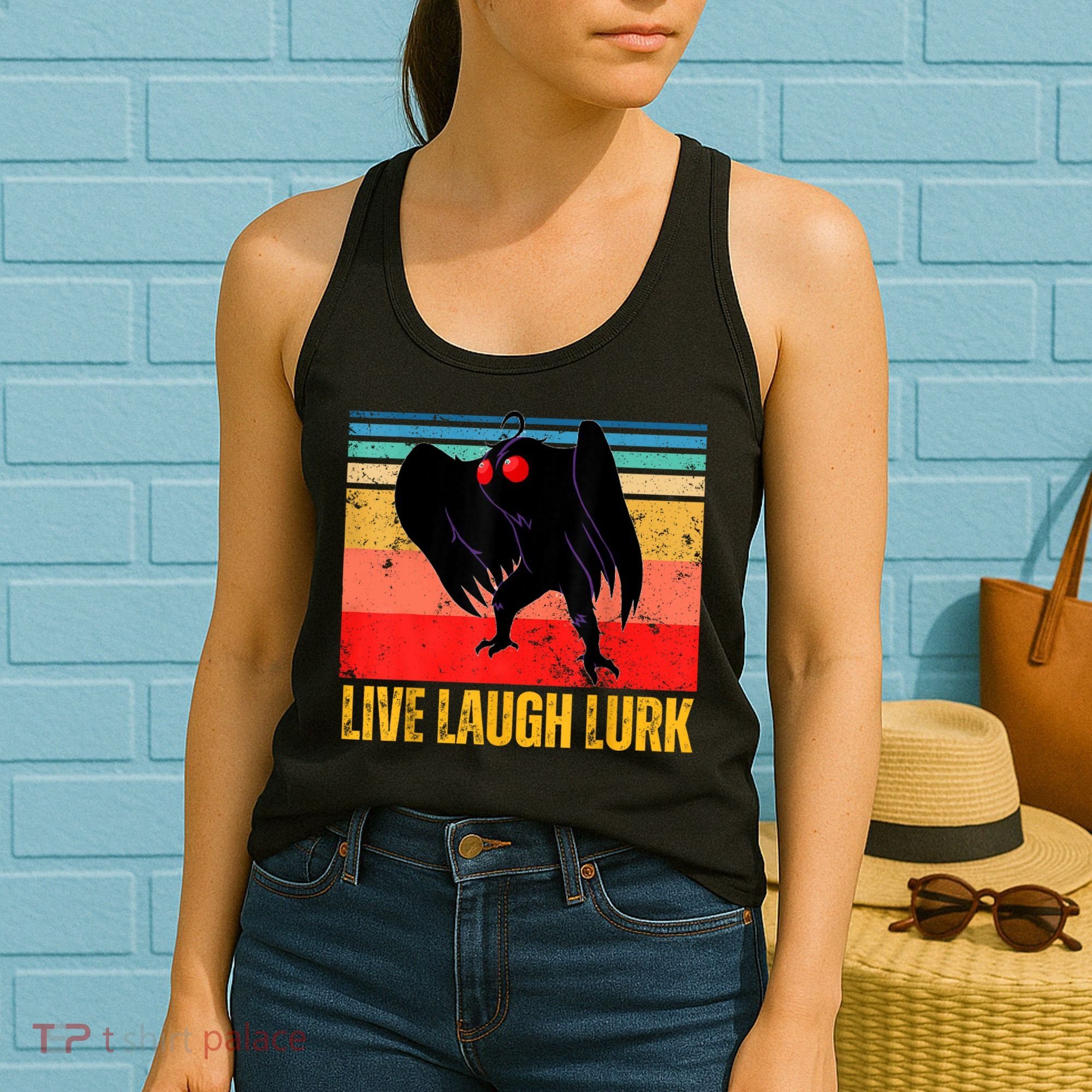 Mothman Live Laugh Lurk Women's Tank Top