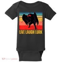 Mothman Live Laugh Lurk Baby Bodysuit thumb 0