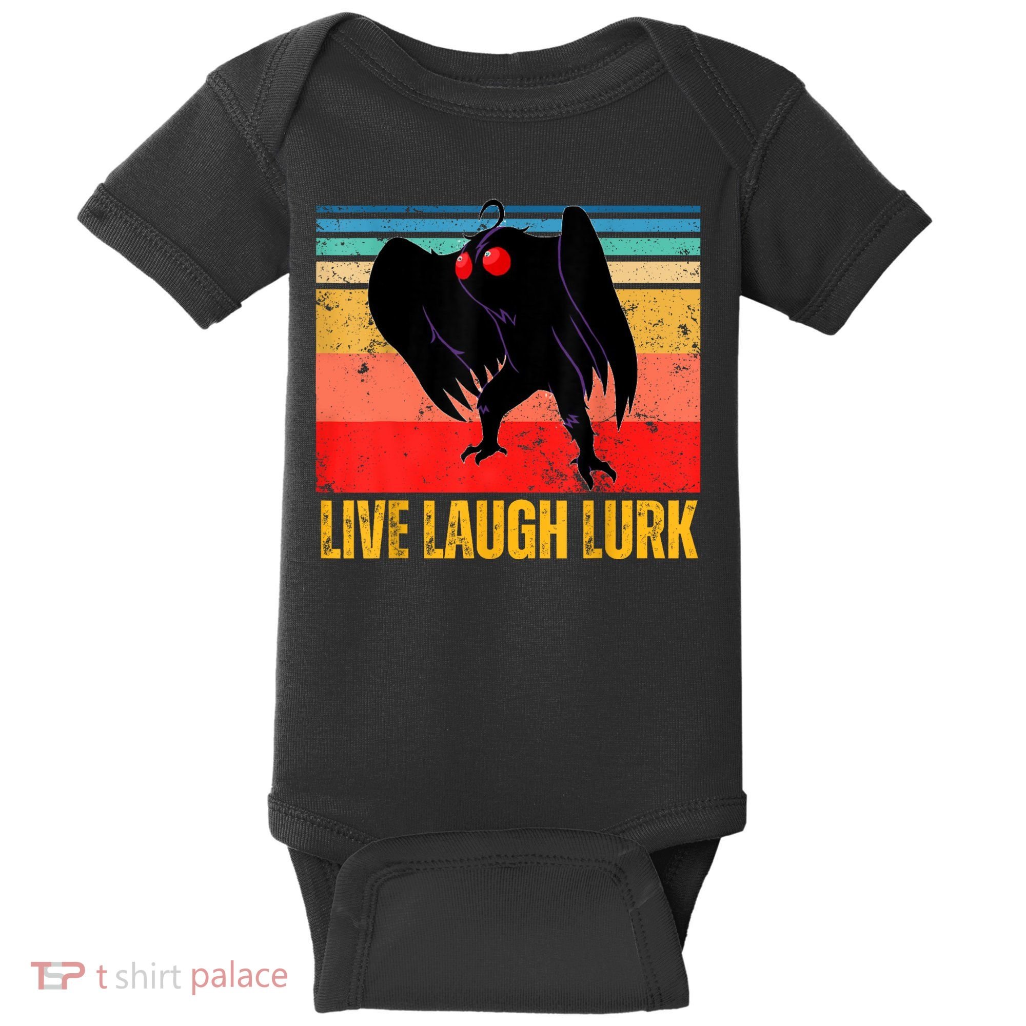 Mothman Live Laugh Lurk Baby Bodysuit