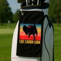 Mothman Live Laugh Lurk Golf Towel thumb 2