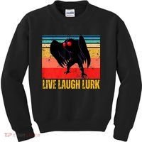 Mothman Live Laugh Lurk Kids Sweatshirt thumb 0