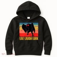 Mothman Live Laugh Lurk Kids Hoodie thumb 0