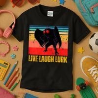 Mothman Live Laugh Lurk Kids T-Shirt thumb 3