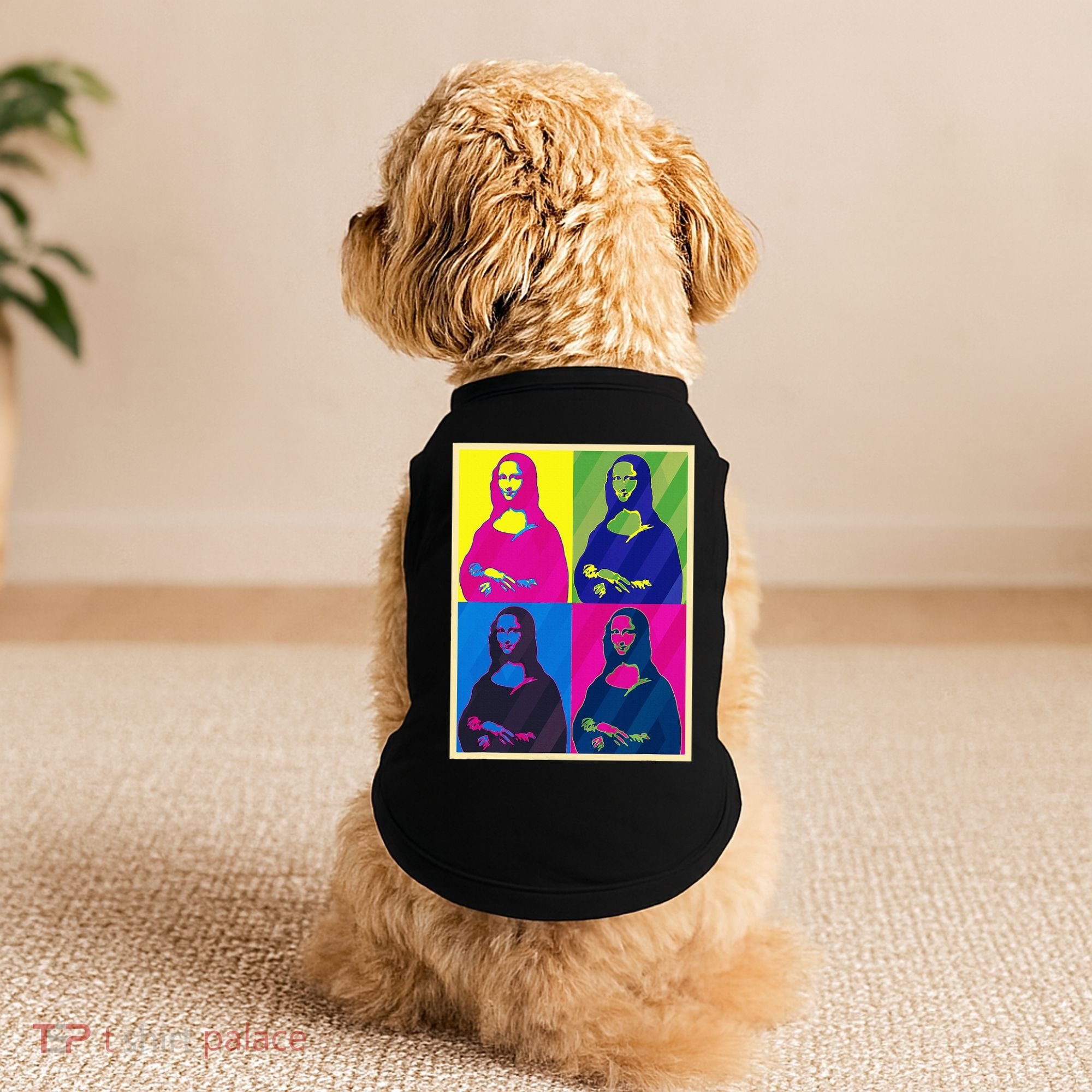 Mona Lisa Leonardo Da Vinci Pop Art Graphic Doggie Tank