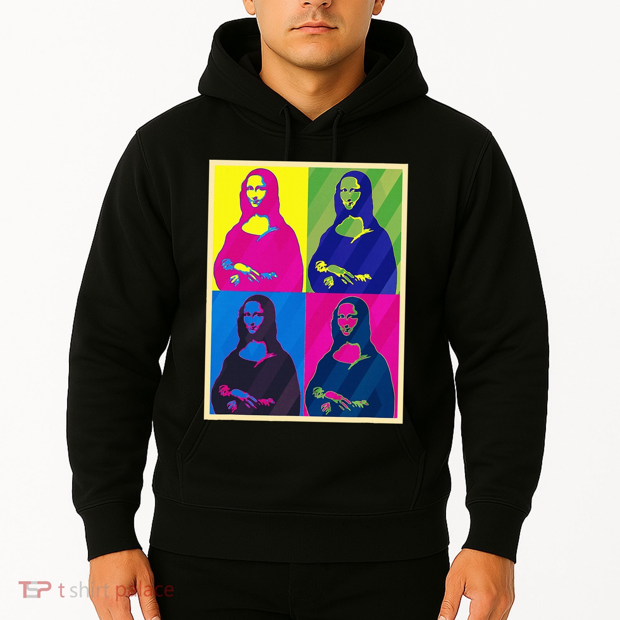 Mona Lisa Leonardo Da Vinci Pop Art Graphic Hoodie