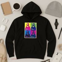 Mona Lisa Leonardo Da Vinci Pop Art Graphic Hoodie thumb 3