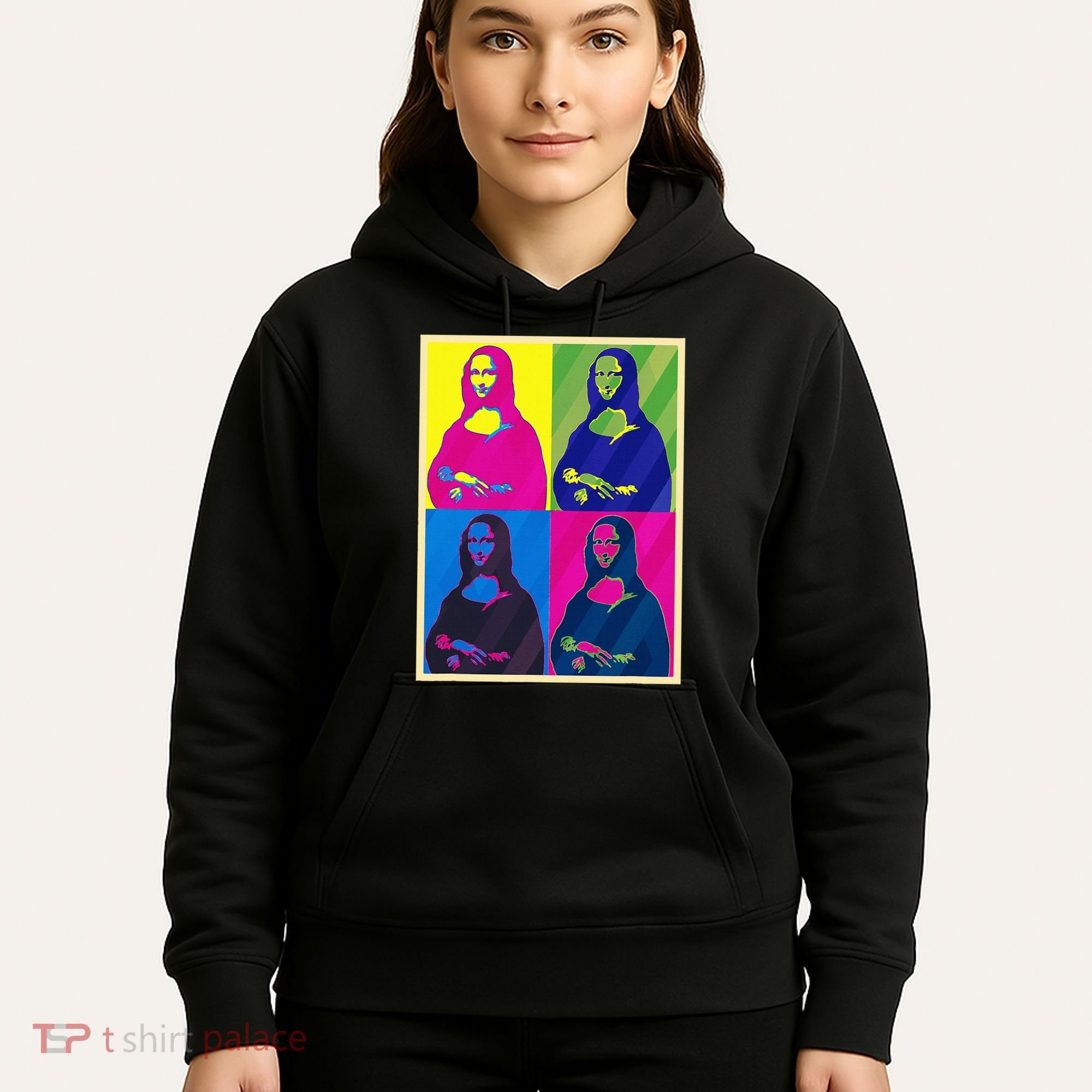 Mona Lisa Leonardo Da Vinci Pop Art Graphic Hoodie