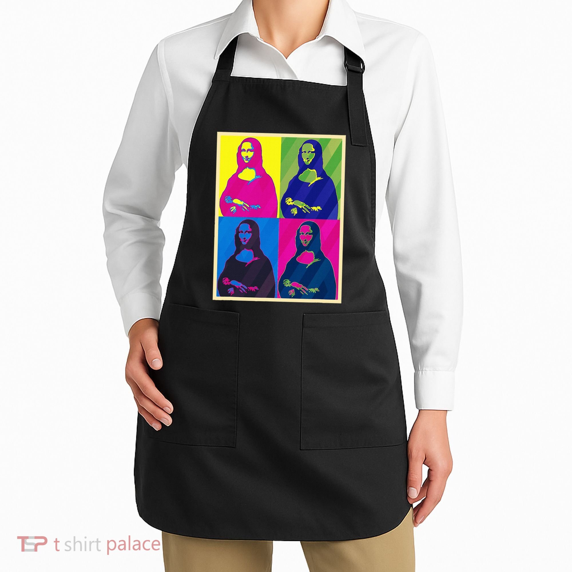 Mona Lisa Leonardo Da Vinci Pop Art Graphic Apron