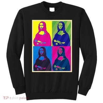 Mona Lisa Leonardo Da Vinci Pop Art Graphic Sweatshirt