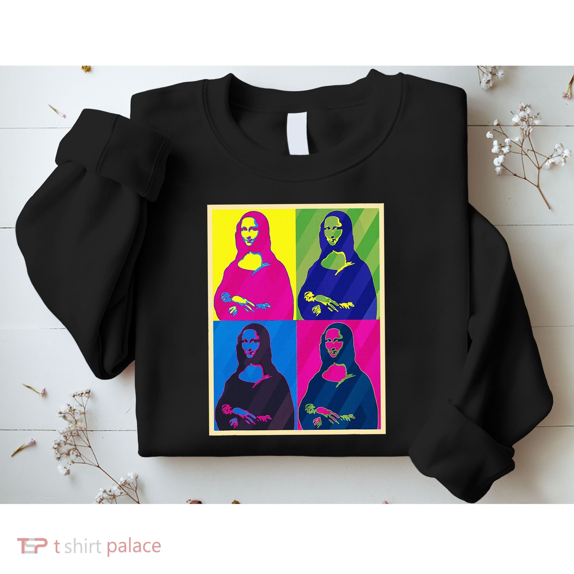 Mona Lisa Leonardo Da Vinci Pop Art Graphic Sweatshirt