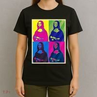 Mona Lisa Leonardo Da Vinci Pop Art Graphic T-Shirt thumb 4